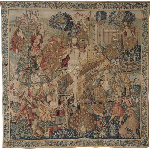 La Résurrection, tapisserie flamande du XVIème siècle © Abbaye de la Chaise-Dieu