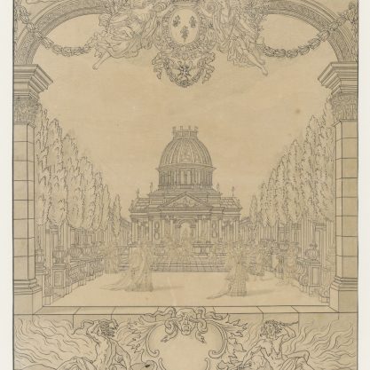 [Scène de l'opéra Achille et [ ]Berain Jean btvbm