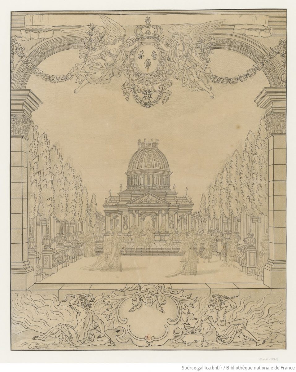 [Scène de l'opéra Achille et [ ]Berain Jean btvbm